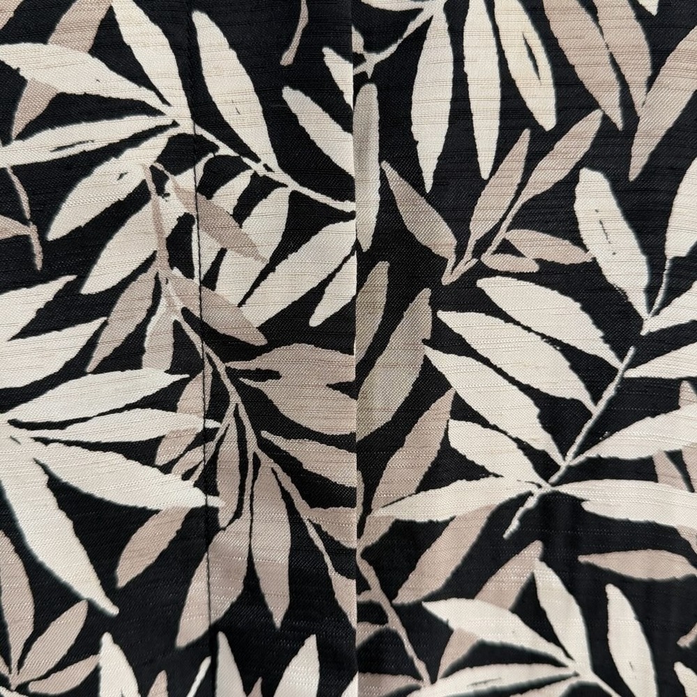 Vintage Tropical Leaf Print Duster Jacket Dress Coastal Resort Oversized Boho - Picture 7 of 8